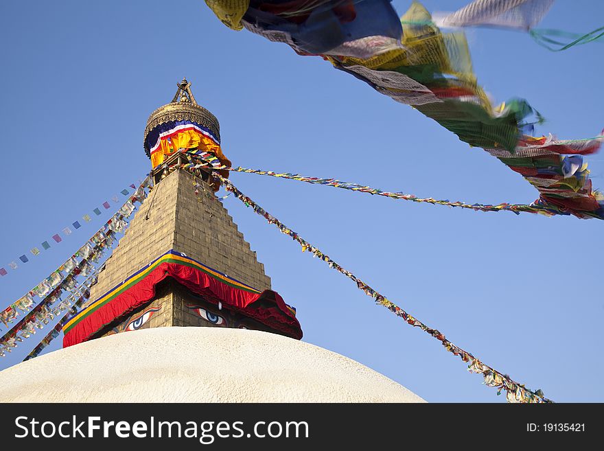 Boudhanath Stupa, Kathmandu, Nepal.