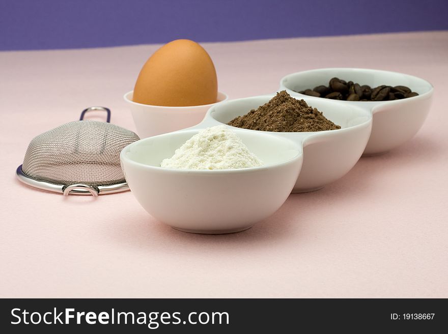 Ingredients for homemade cake