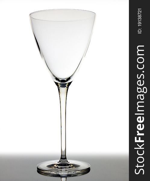 Clean goblet on white background