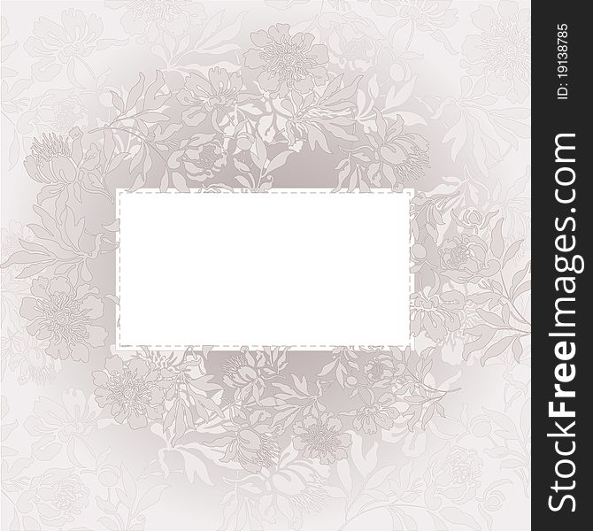 Beige floral background