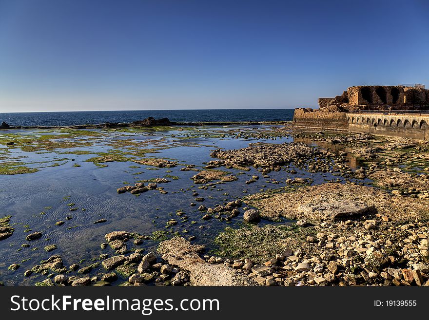 The old fortress on the sea shore