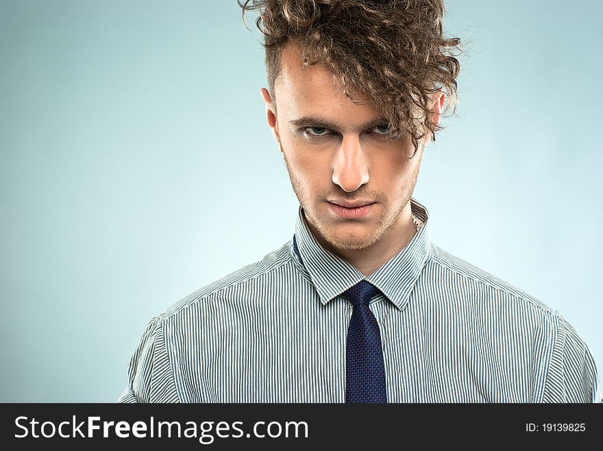 Portrait of a handsome young man shot in studio