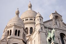 View Of The White Sacre Coeur In Paris Stock Photo View Of The White Sacre Coeur In Paris Stock Photo