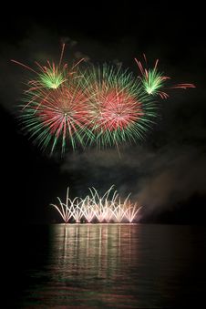 Fireworks In Brno Royalty Free Stock Image