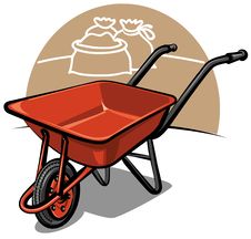 Wheelbarrow Royalty Free Stock Photo Wheelbarrow Royalty Free Stock Photo