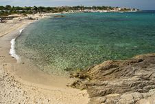 Crystal Waters Of Corsica Coast, France Stock Images