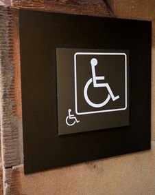 Wheelchair Or Handicapped Sign Stock Photo Wheelchair Or Handicapped Sign Stock Photo