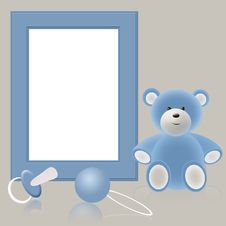 Blue Babies Photo Frame Royalty Free Stock Photo Blue Babies Photo Frame Royalty Free Stock Photo