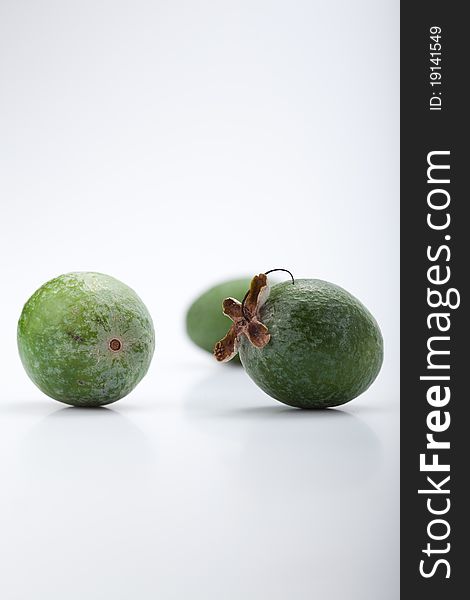 Guava Fruit on white background