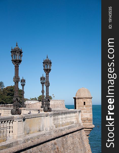 Viewpoint Of The Mall In Cadiz