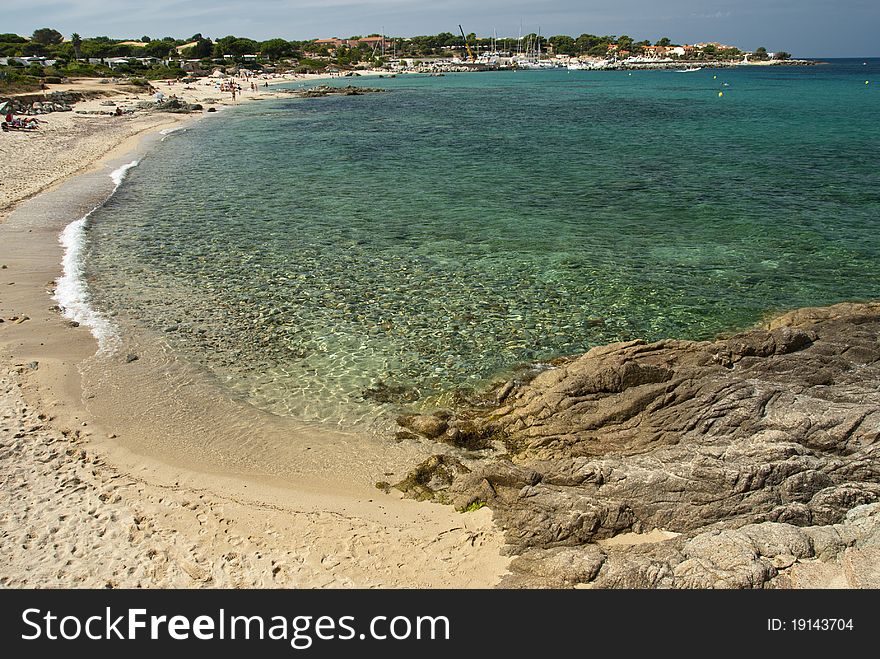 Crystal Waters of Corsica Coast in France