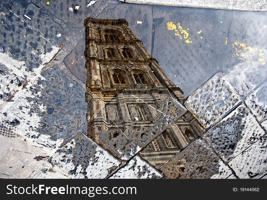 Architectural Detail of Piazza del Duomo in Florence, Italy. Architectural Detail of Piazza del Duomo in Florence, Italy