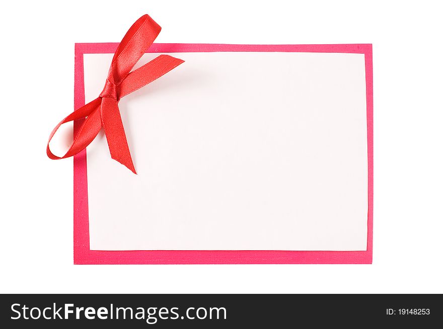 Colour paper with a red bow background