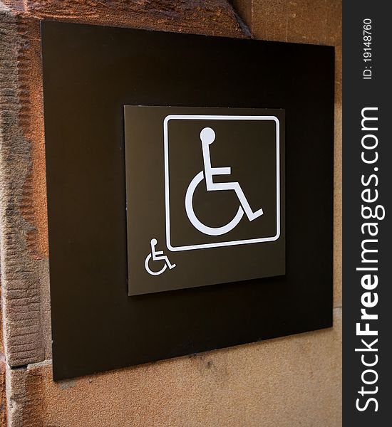 Wheelchair or Handicapped Sign