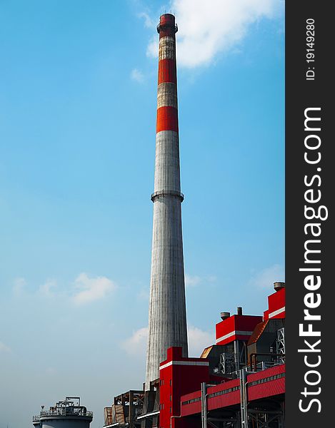 High chimney of an old factory