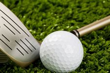 Golf Club New With Ball 1 Stock Image