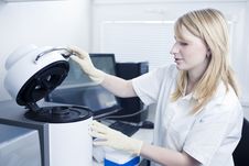 Female Researcher Doing Research In A Lab Royalty Free Stock Photos Female Researcher Doing Research In A Lab Royalty Free Stock Photos