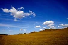 Meadow Meets Sky Stock Photos