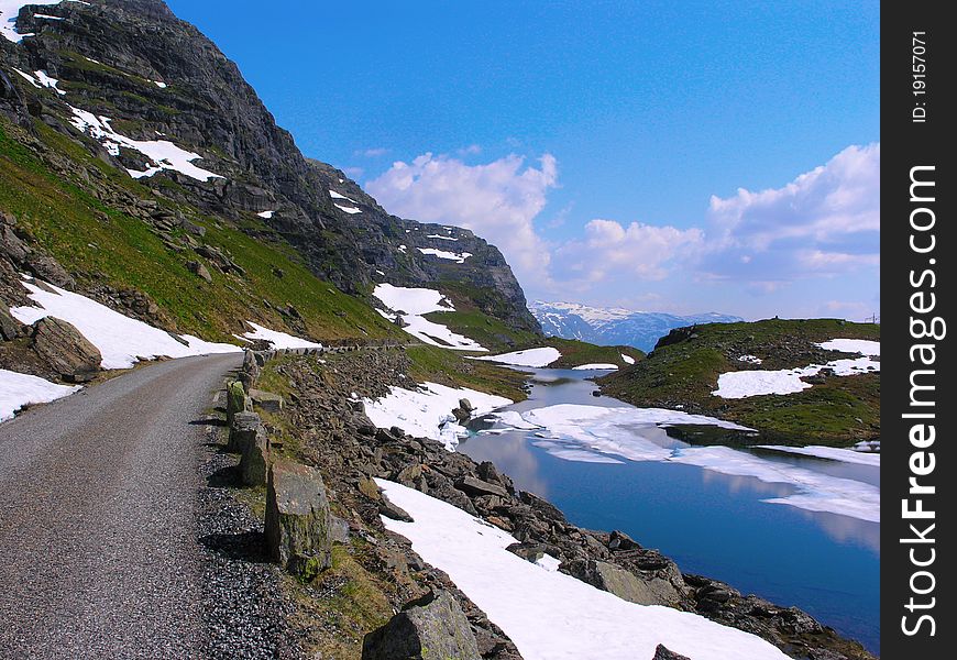 Roads in the Norwegian mountains