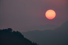 Sunrise In Xinglong County, Hebei Province, China Royalty Free Stock Image Sunrise In Xinglong County, Hebei Province, China Royalty Free Stock Image
