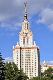Moscow State University Royalty Free Stock Photo Moscow State University Royalty Free Stock Photo