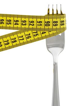Measuring Tape On Fork Stock Images Measuring Tape On Fork Stock Images