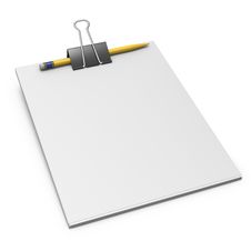 Bulldog Clip With Pen And Paper Royalty Free Stock Images Bulldog Clip With Pen And Paper Royalty Free Stock Images