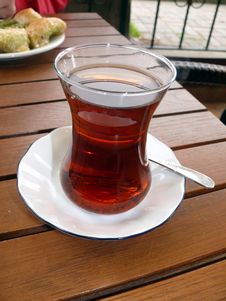 Turkish Tea In The Glass Stock Photography Turkish Tea In The Glass Stock Photography