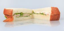 Wholewheat Tuna Sandwich Isolated Royalty Free Stock Image Wholewheat Tuna Sandwich Isolated Royalty Free Stock Image