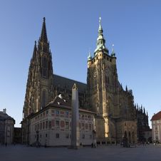 St. Vitus Cathedral At Prague Castle Stock Photo St. Vitus Cathedral At Prague Castle Stock Photo