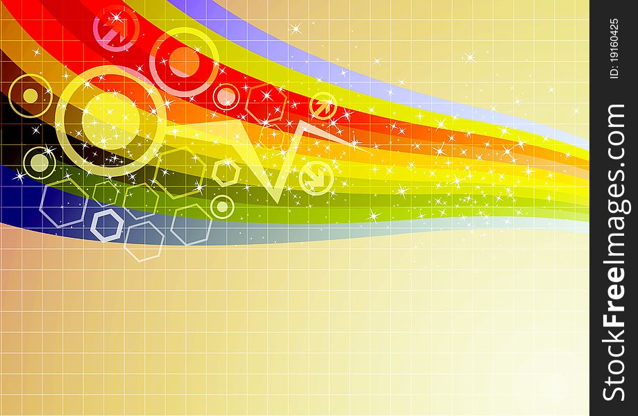 Abstract Rainbow Background