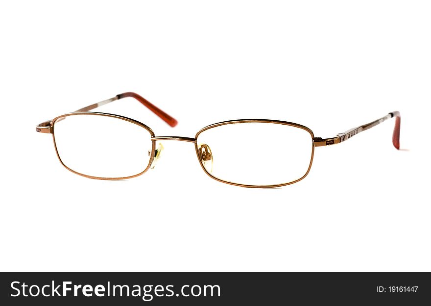 Eye glasses on white background