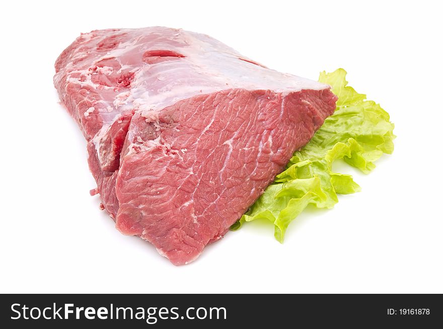 Fresh beef isolated on white background. Fresh beef isolated on white background
