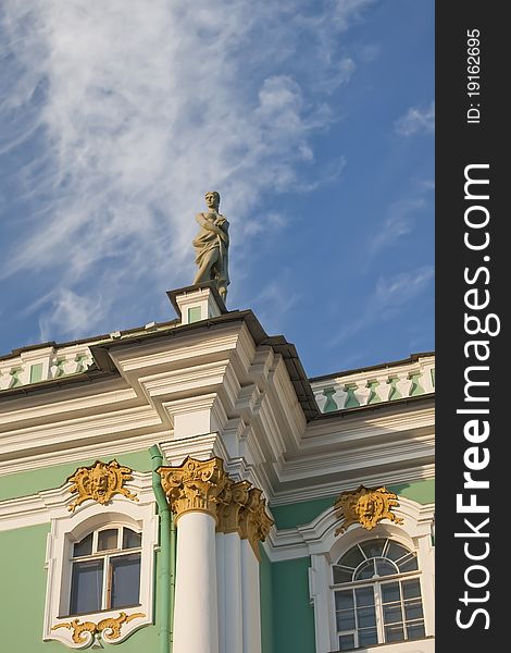 Statue on the Hermitage roof
