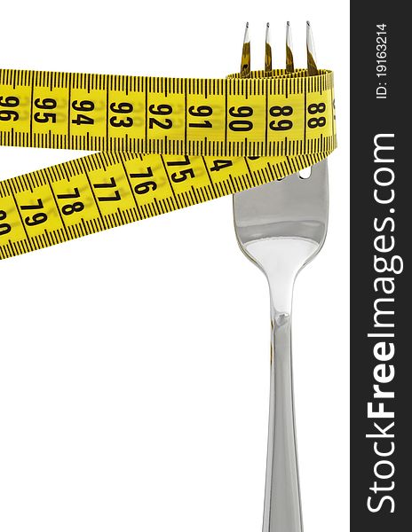 Measuring Tape On Fork