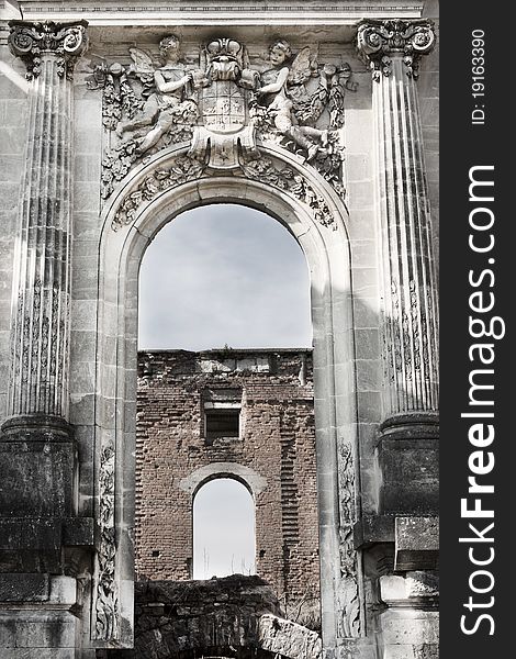 Copy Of Petite Trianon In Romania, Ruined Castle