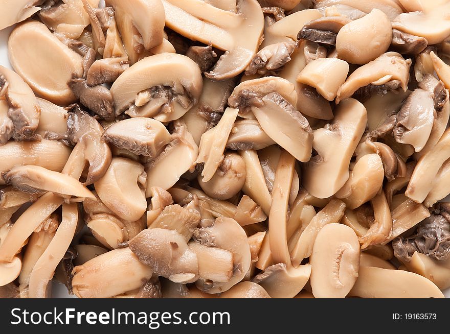 Champignon mushrooms for background pattern use. Champignon mushrooms for background pattern use