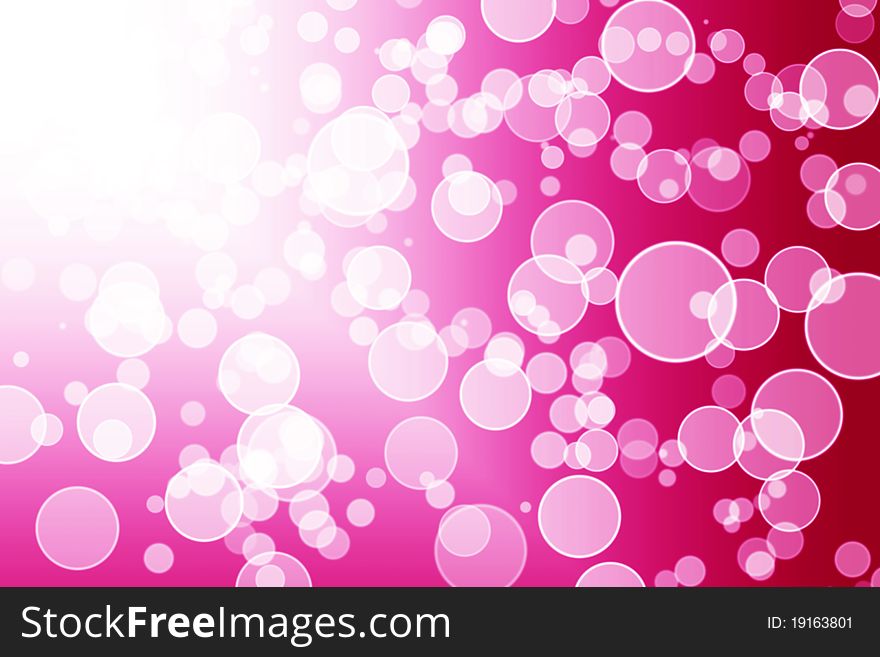 A red bright abstract bokeh background