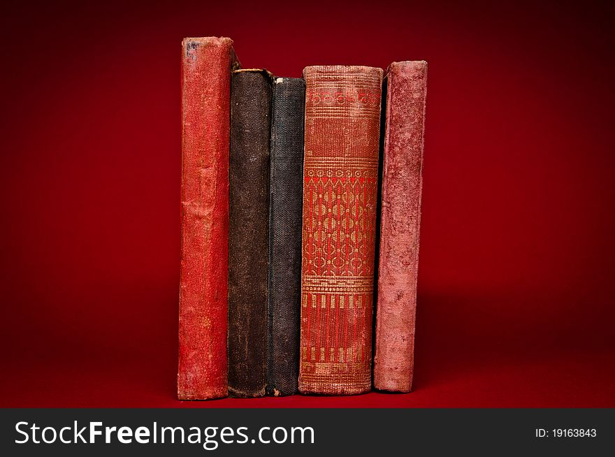 Old antique books from scuffs and scratches. Old antique books from scuffs and scratches