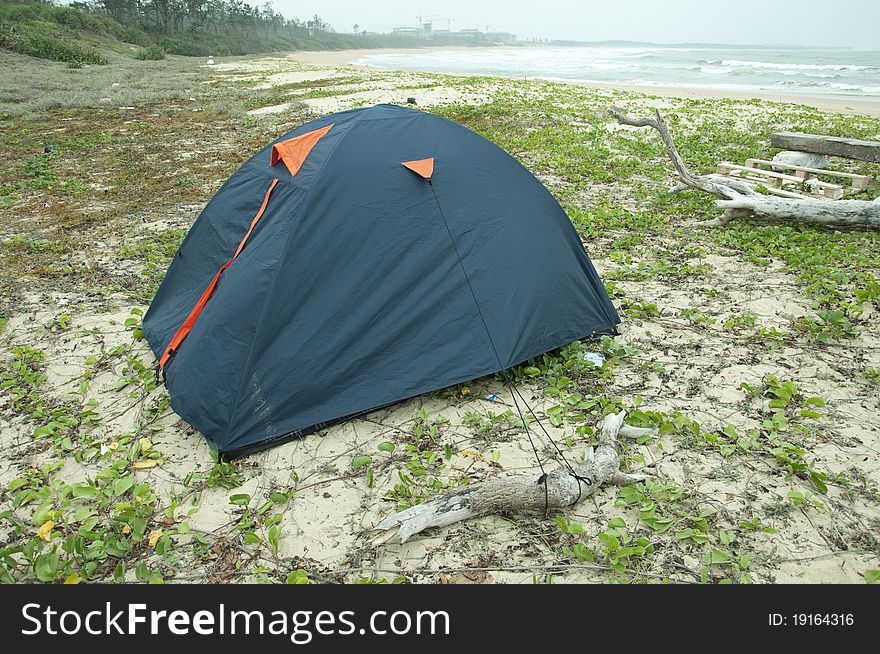 A Tent By The Sea