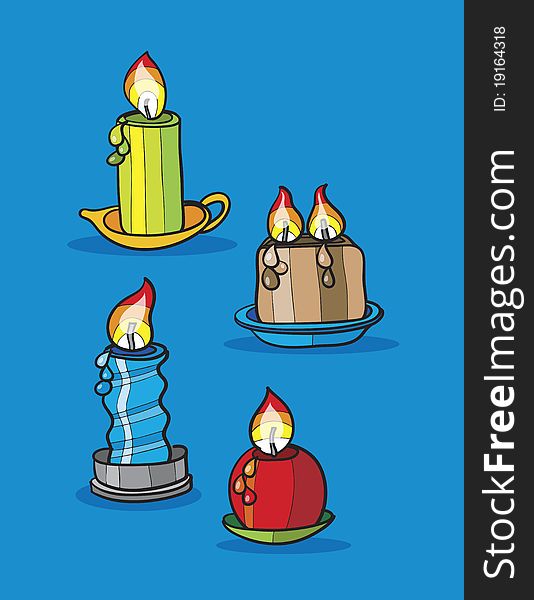 Candles Cartoon