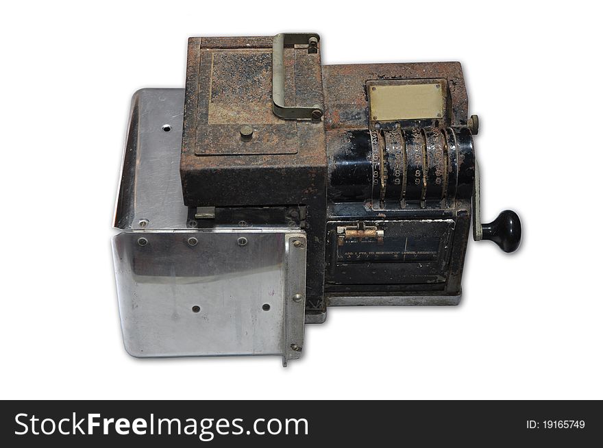 Vintage postal stamp machine