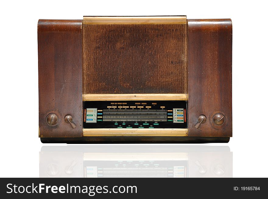 Vintage Wooden Radio