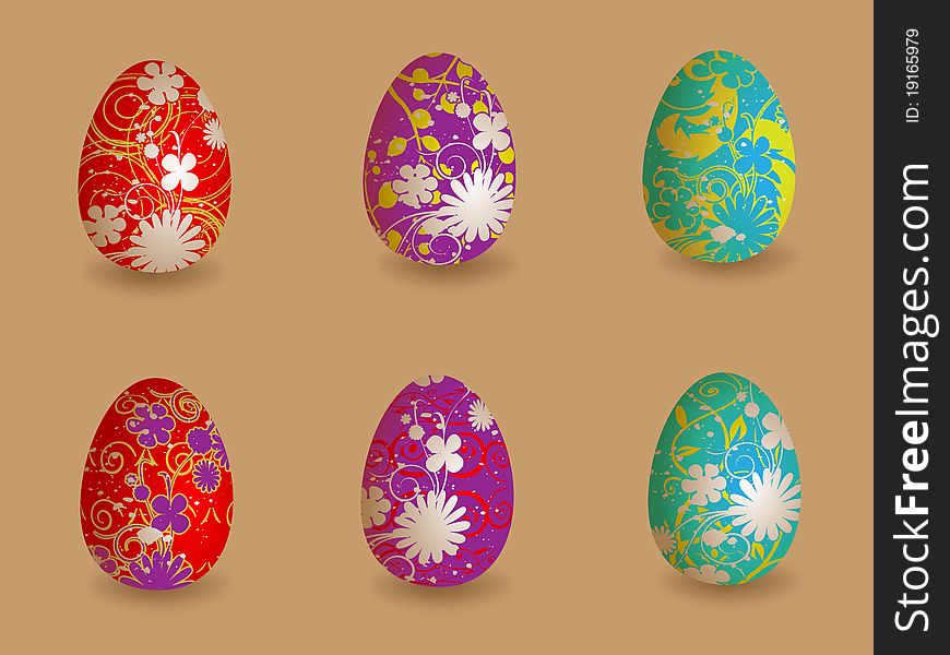 Easter eggs background for your business