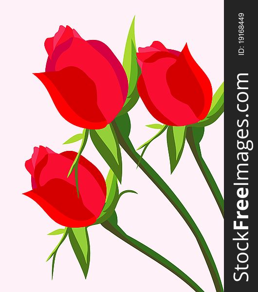 Greeting Card With Roses