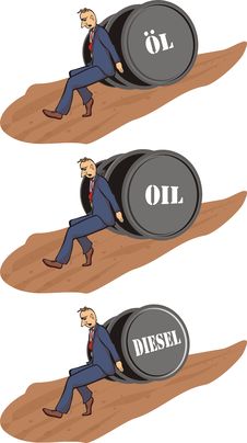 Price Increase - Barrel Of Oil Stock Photos Price Increase - Barrel Of Oil Stock Photos