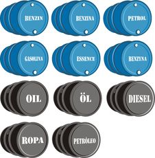 Barrel Of Oil & Petrol Royalty Free Stock Photos Barrel Of Oil & Petrol Royalty Free Stock Photos