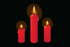 Red Candles Royalty Free Stock Images Red Candles Royalty Free Stock Images