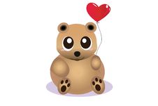 Heart Bear Stock Image Heart Bear Stock Image