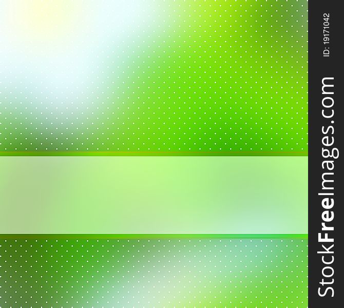 Abstract Green Background With Copyspace